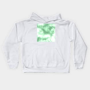 Mint Green Clouds Kids Hoodie